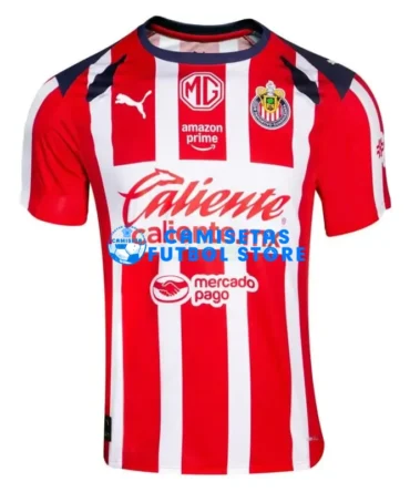 Camiseta Chivas 1ª Equipación 2025/2026 Rojo/Blanco