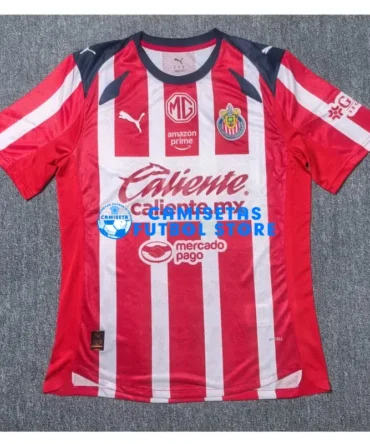 Camiseta Chivas 1ª Equipación 2025/2026 Rojo/Blanco (EDICIÓN JUGADOR)