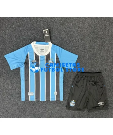 Camiseta Gremio 1ª Equipación 2025/2026 Azul/Negro Niño Kit