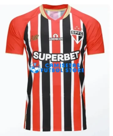 Camiseta São Paulo 2025/2026 2ª Equipación Negro/Rojo