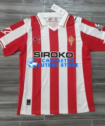 Camiseta Sporting de Gijón 1ª Equipación 2025/2026 Rojo/Blanco