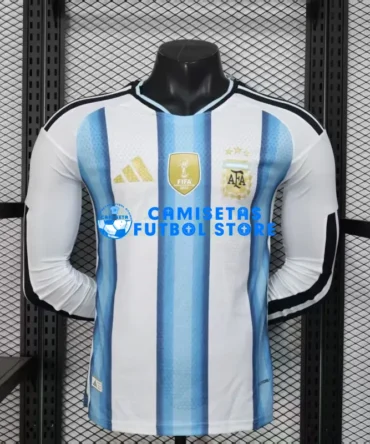 Camiseta Argentina 1ª Equipación 2026 ML Azul/Blanco (EDICIÓN JUGADOR)
