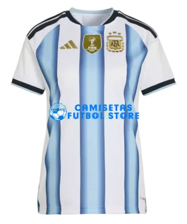 Camiseta Argentina 1ª Equipación 2026 Azul/Blanco Mujer con FIFA2022