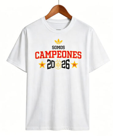 Camiseta España Especial Equipación 2026/2027 Somos Campeones Blanco