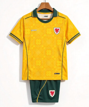 Camiseta Gales 2ª Equipación 2027/2028 Niño Kit