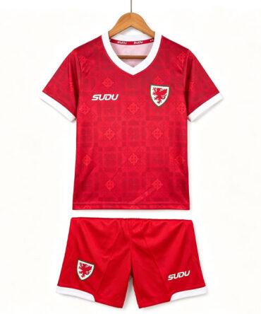 Camiseta Gales 1ª Equipación 2027/2028 Niño Kit